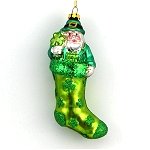 Irish  Santa with Single Shamrock